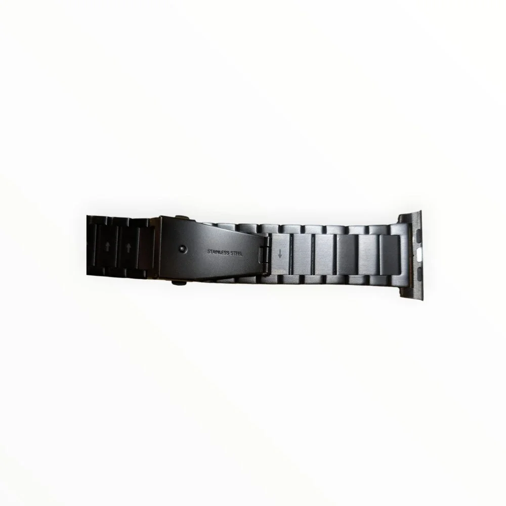 Oo8-U NOMAD Stainless Steel Apple Watch Band 46mm -‎ BLACK (Used Slight Scuffing